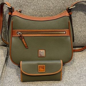 Dooney & Bourke crossbody purse and matching wallet set